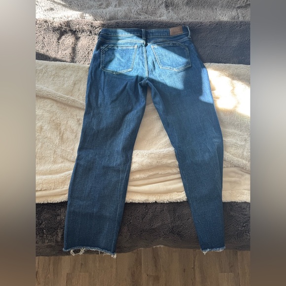 Buckle Black Cropped Straight Stretch Jean - Picture 3 of 5